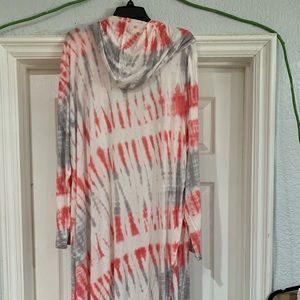 Cardigan with hoodie